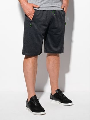 Temno sive Plus Size kratke hlače W387