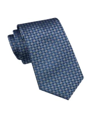 Črtasta modra moška kravata