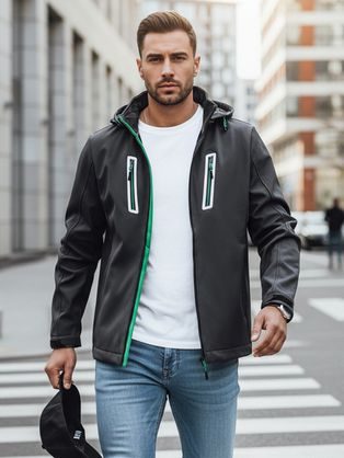 Izrazita softshell jakna v grafit barvi