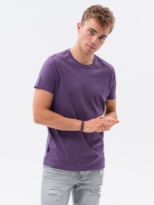 Preprosta majica v vijolični barvi S1370