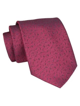 Bordo kravata s paisley vzorcem Angelo di Monti