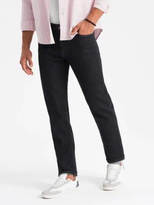 Modne črne moške kavbojke V2 PADP-0152