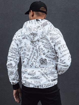 Atraktiven črn pulover s kapuco