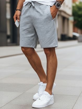 Udobne moške kratke hlače v sivi barvi
