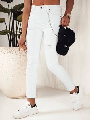 Ženske zelene jeans hlače v elegantnem dizajnu Noel