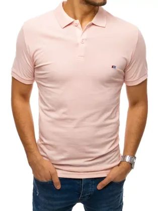 Polo majica v svetlo rožnati barvi
