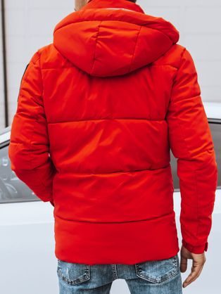 Atraktivna granat zimska jakna s kapuco