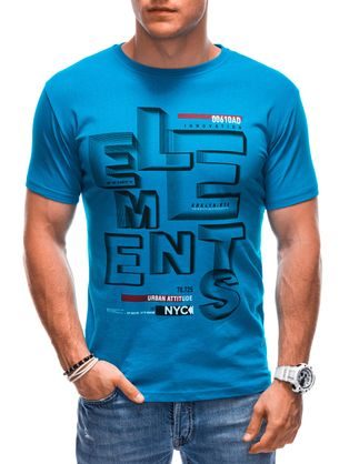 Originalna svetlo modra majica z napisom ELEMENTS S1884
