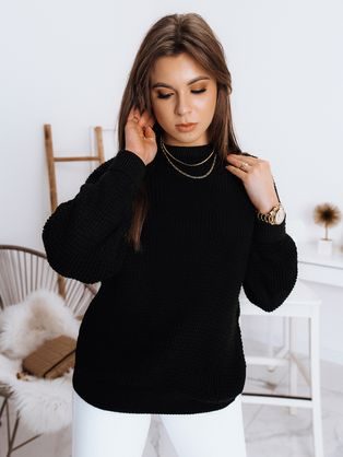 Trendovski črn ženski pulover Cameron