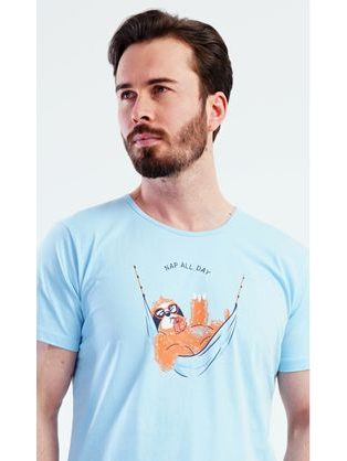 Trendovska črna moška pižama Opica