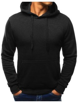 Klasičen črn moški pulover
