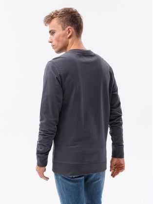 Edinstveni turkizen pulover z napisom denim V2 SSPS-0158