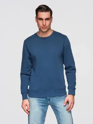 Modna temno modra jopica brez kapuce V4 SSBN-0271