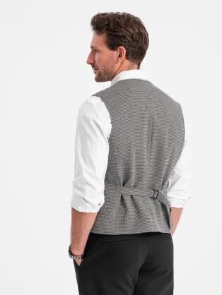 Edinstveni bež eleganten telovnik V3 BLZV-0109