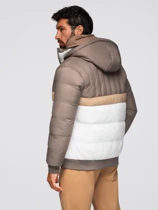 Privlačna temno modra bomber jakna V2 JALP-0218