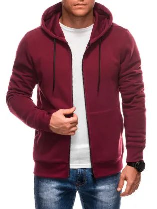 Brezčasen bordo pulover s kapuco V7 EM-SSBZ-0101