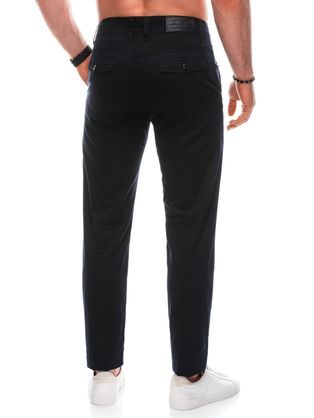 Moške sive hlače klasičnega kroja z vzorcem V3 PACP-0187