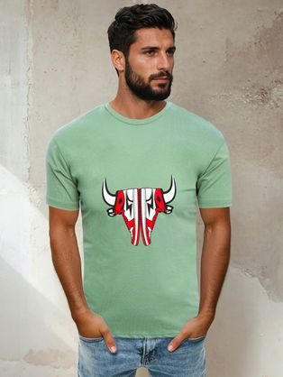 Originalna svetlo zelena majica s potiskom