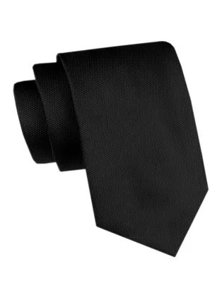 Črna moška kravata s teksturo
