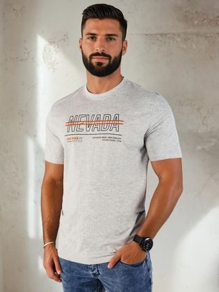 Siva majica za moške NEVADA