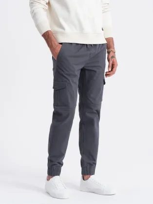 Trendovske kaki jogger hlače V3 PAJO-0123