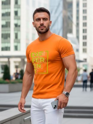 Bombažna pastelno modra majica s kratkimi rokavi