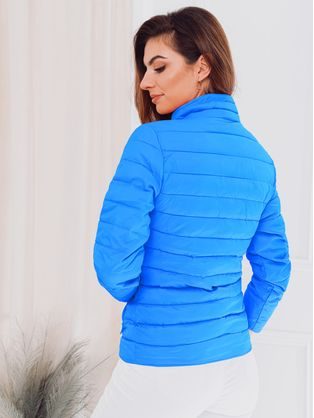 Ženska modna prehodna jakna v modri barvi CLR008