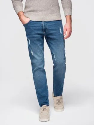 Privlačne temno modre moške kavbojke V2 PADP-0255