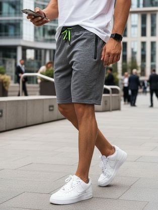 Osnovne temno modre jeans kratke hlače V3 SRDS-0145
