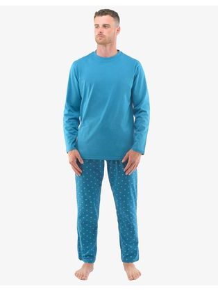 Dolga modra pižama Gabriel