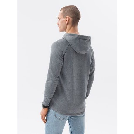 Preprost pulover v sivi barvi B1080
