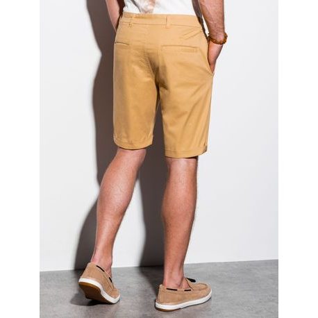 Preproste kratke hlače v bež barvi W243