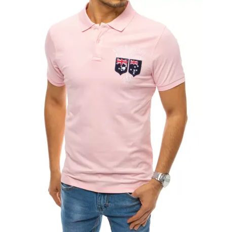 Trendovska rožnata polo majica