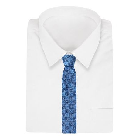 Nebeško modra vzorčasta kravata Chattier