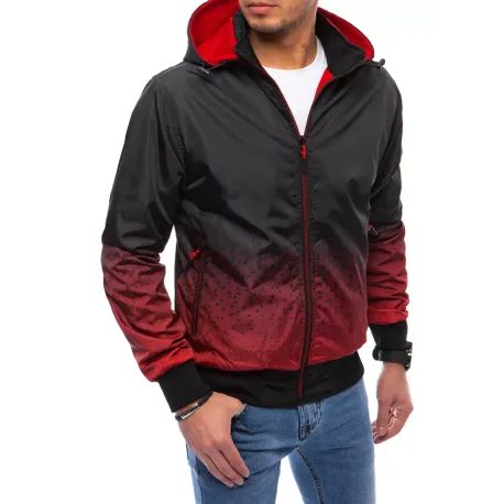 Trendovska rdeča obojestranska jakna