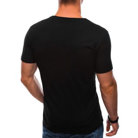 Trendovska majica v črni barvi S1405