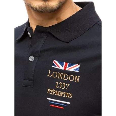 Granat polo majica z našitkom London