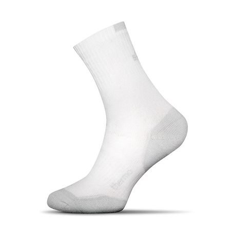 Termo bombažne nogavice bela