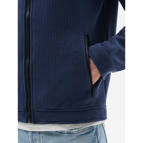 Zanimiv granat pulover brez kapuce C453