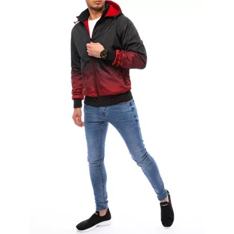 Trendovska rdeča obojestranska jakna
