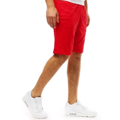 Modne kratke hlače v rdeči barvi