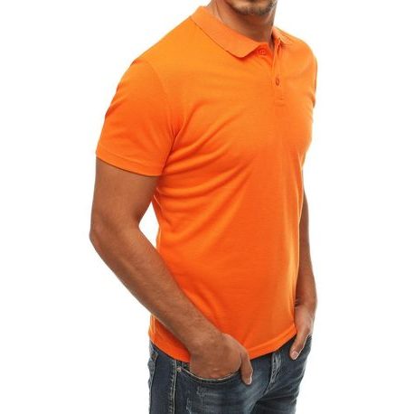 Preprosta oranžna polo majica udobnega dizajna