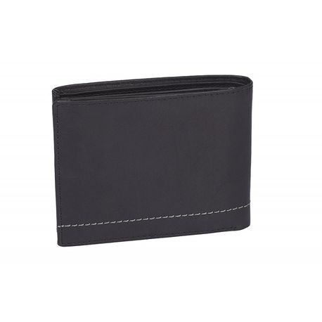 Elegantna črna usnjena denarnica Rovicky