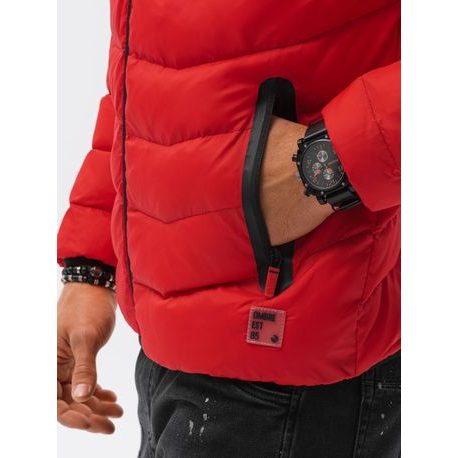 Stilska moška rdeča jakna C371