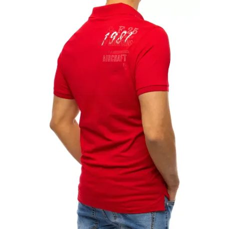 Udobna polo majica v rdeči barvi