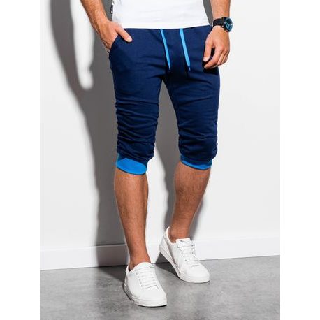 Trendovske kratke hlače v granat modri barvi P29