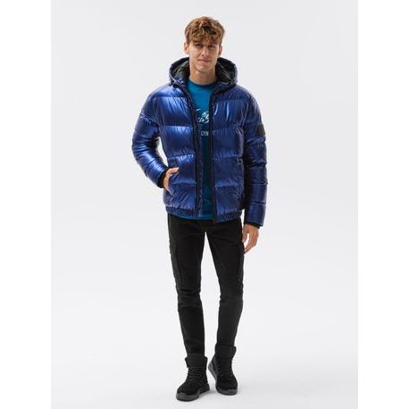 Trendovka modra zimska jakna C463