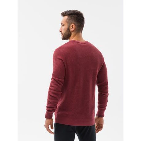 Temno rdeč eleganten pulover E185