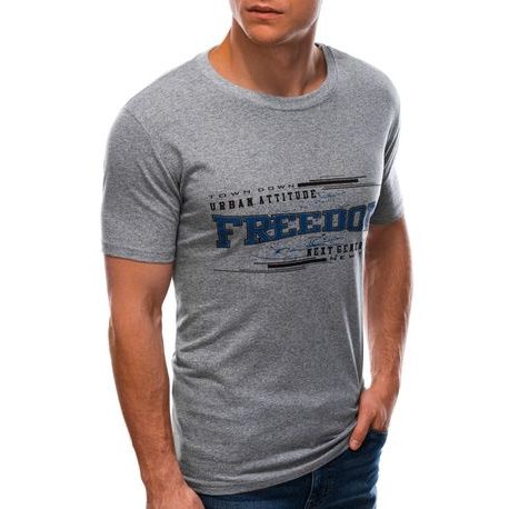 Siva bombažna majica Freedom S1586