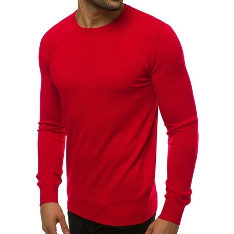 Udobni temno rdeč pulover TMK/YY01/6